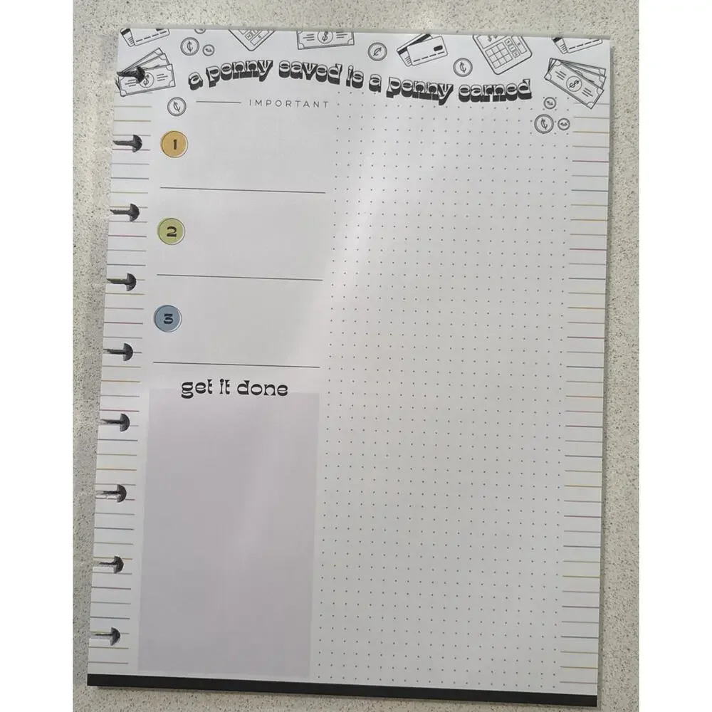 The Happy Planner Debt Payoff Budget Bundle Notebook Classic Paper Block Pad